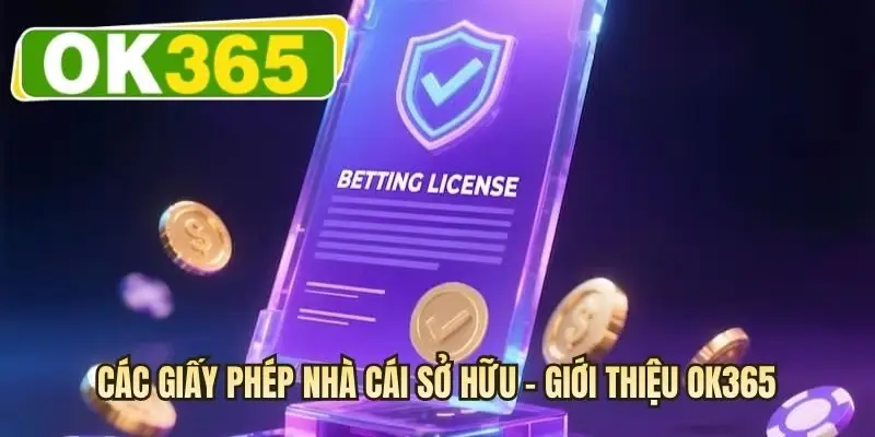 Các giấy phép nhà cái sở hữu - Giới thiệu OK365