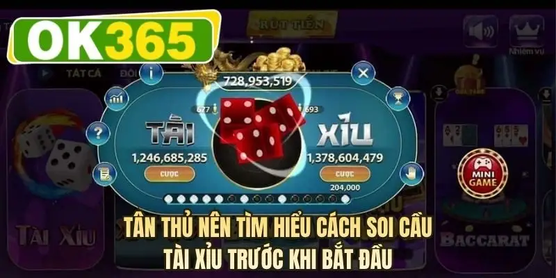 Tân thủ nên tìm hiểu cách soi cầu tài xỉu trước khi bắt đầu